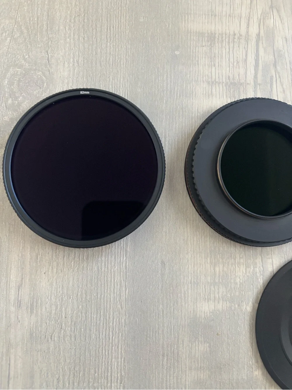 Black Lens Cap Set for Camera Lenses